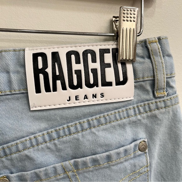 The Ragged Priest Light Wash Release Wide Leg Jean Baggy Casual Streetwear 26 - Picture 7 of 11